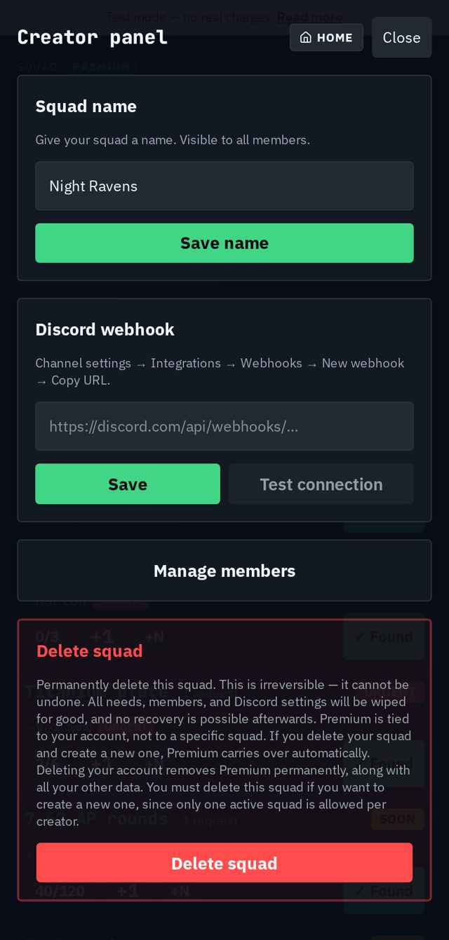 Nomme ta squad, branche Discord, garde le contrôle.
